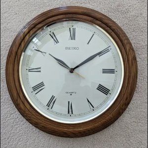Seiko Wooden Wall Clock
